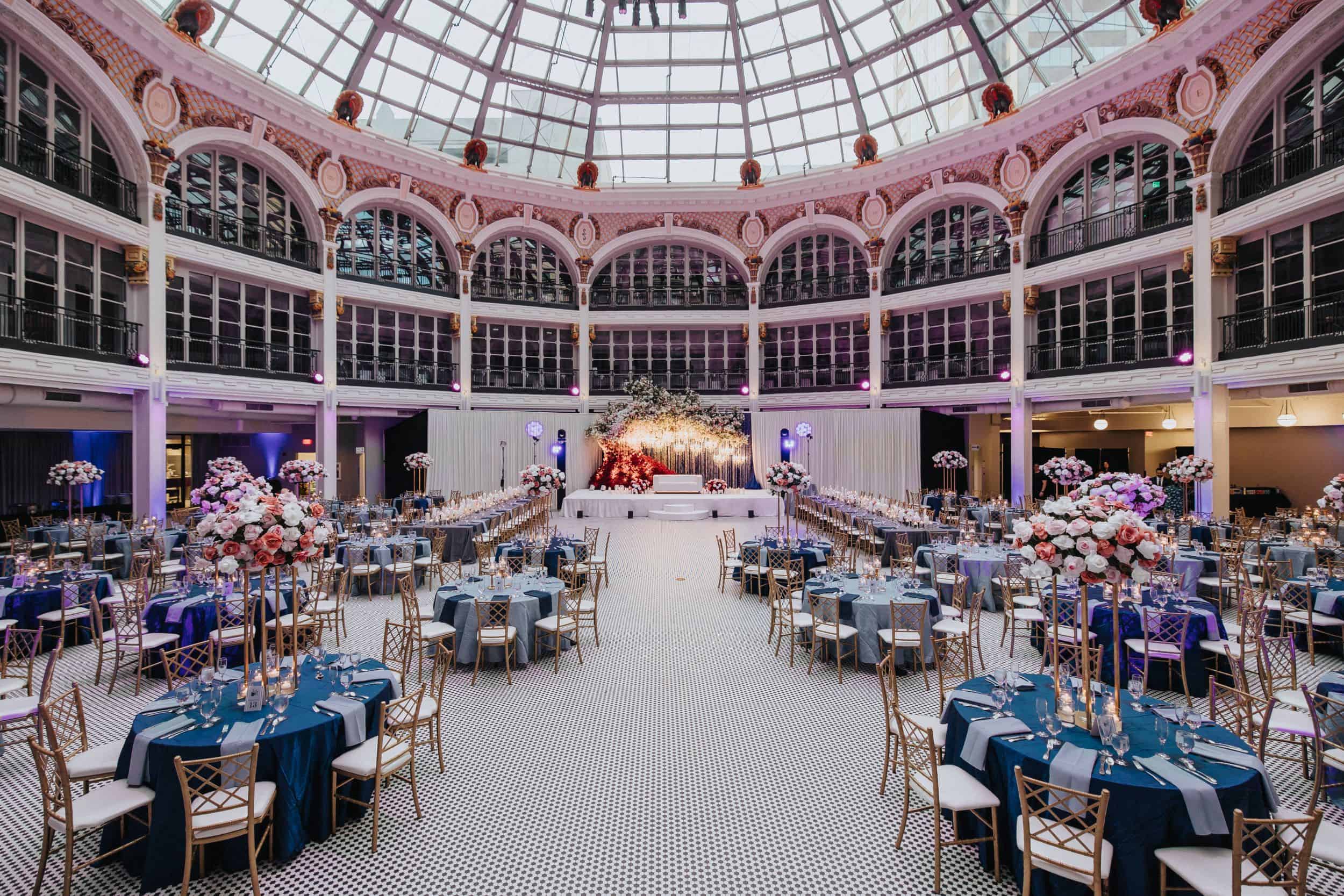 Luxury wedding decor by B3 Event Designs at Dayton Arcade OH USA – Captured by P. Taufiq Photography 7