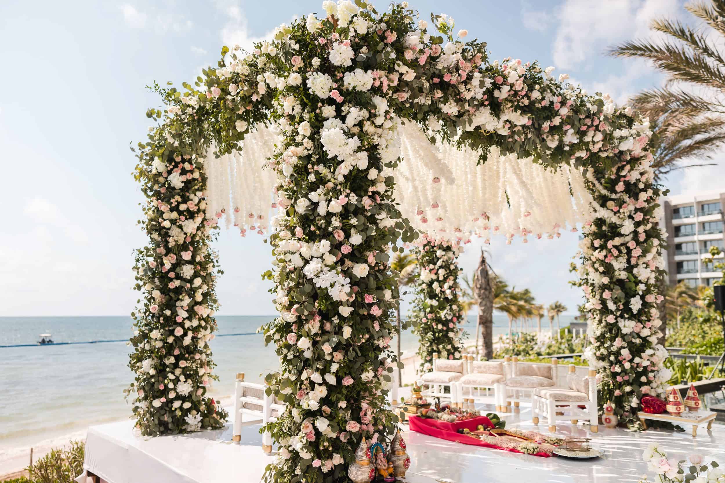Luxury wedding decor by B3 Event Designs at Waldorf Astoria Cancun Mexico – Captured by P. Taufiq Photography 3