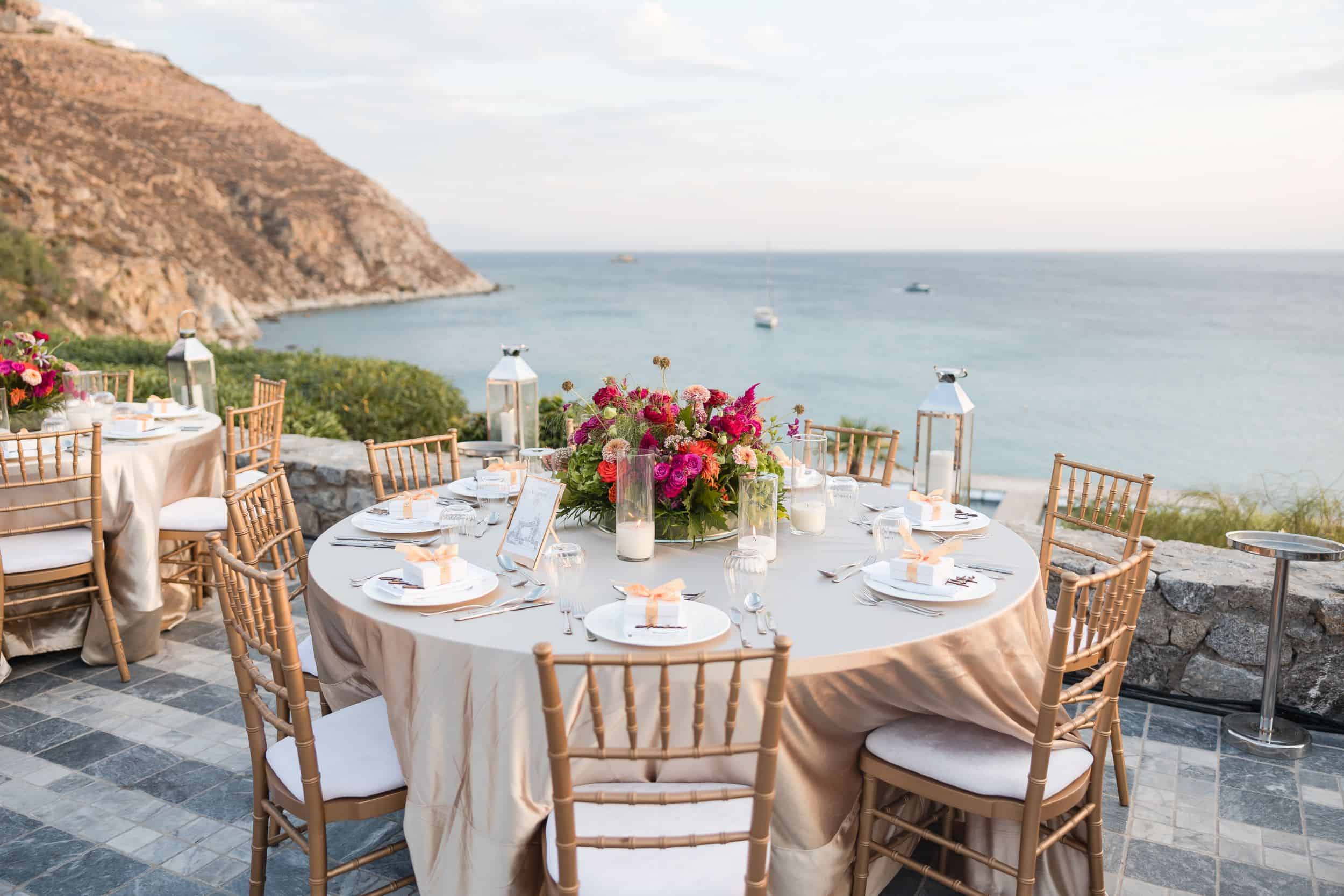 Luxury wedding decor by Cocoon Events Designs at nammos mykonos – Captured by P. Taufiq Photography 2 1