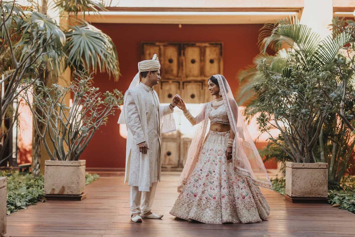 Indian Wedding Alila Mayakoba Couple Entry P.Taufiq 2