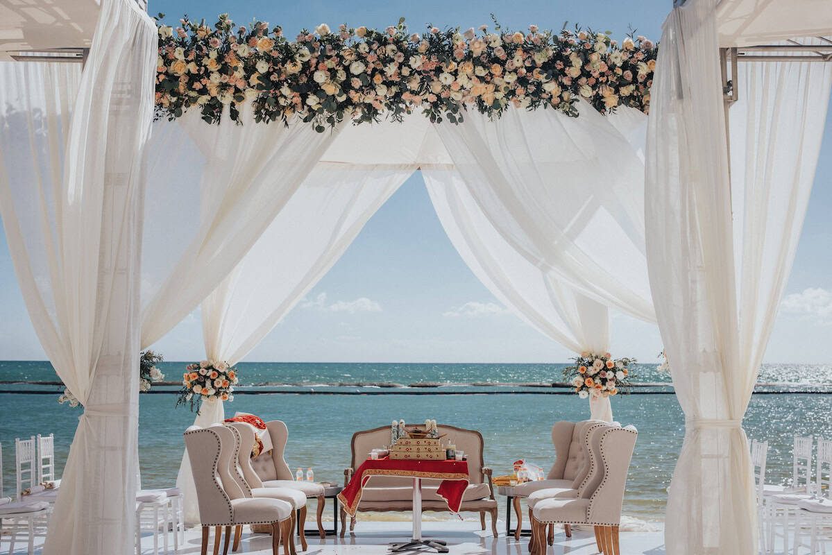 Indian Wedding Alila Mayakoba Wedding Mandap P.Taufiq 2