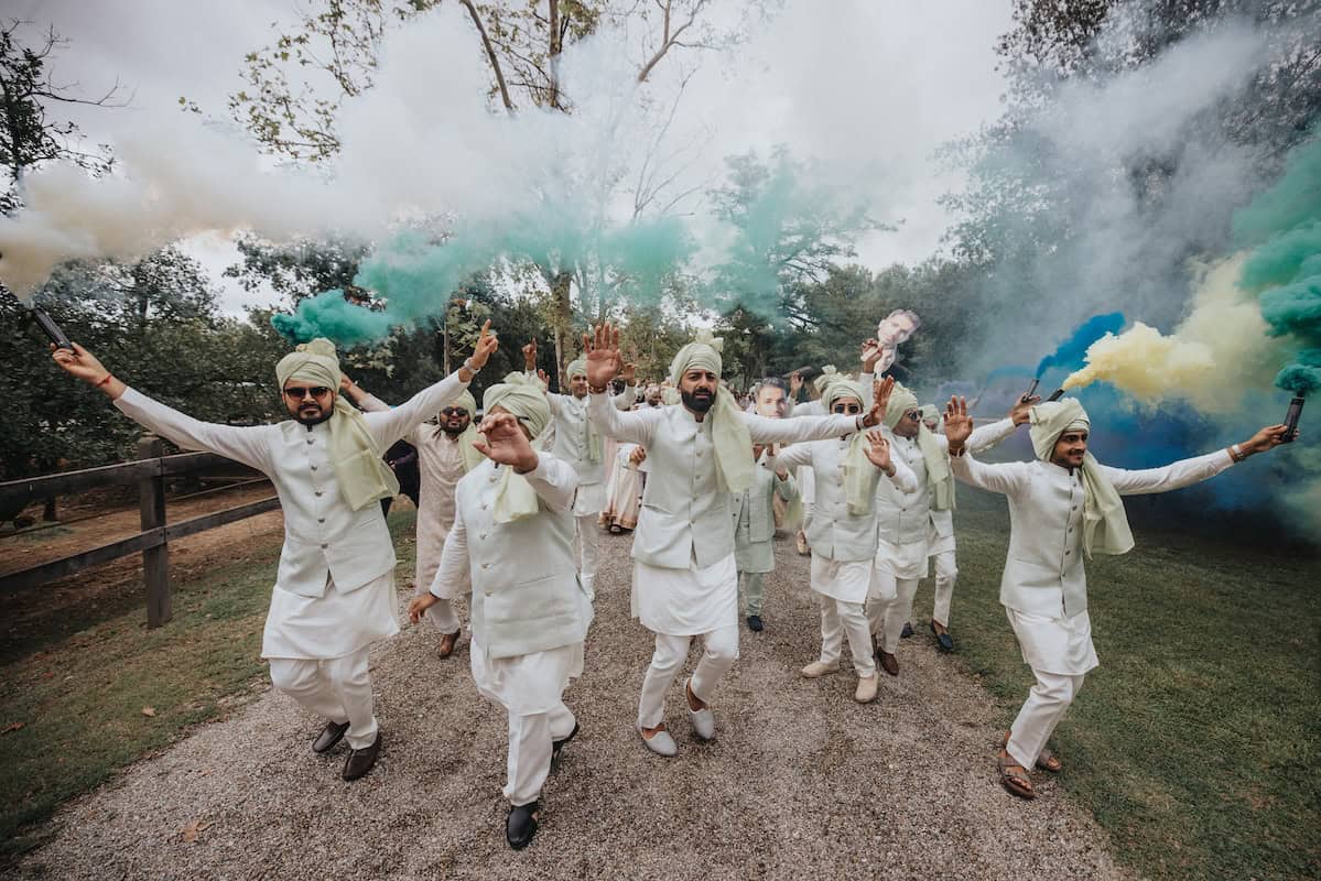 Indian Wedding Castell de Sant Marcal Baraat P.Taufiq 5