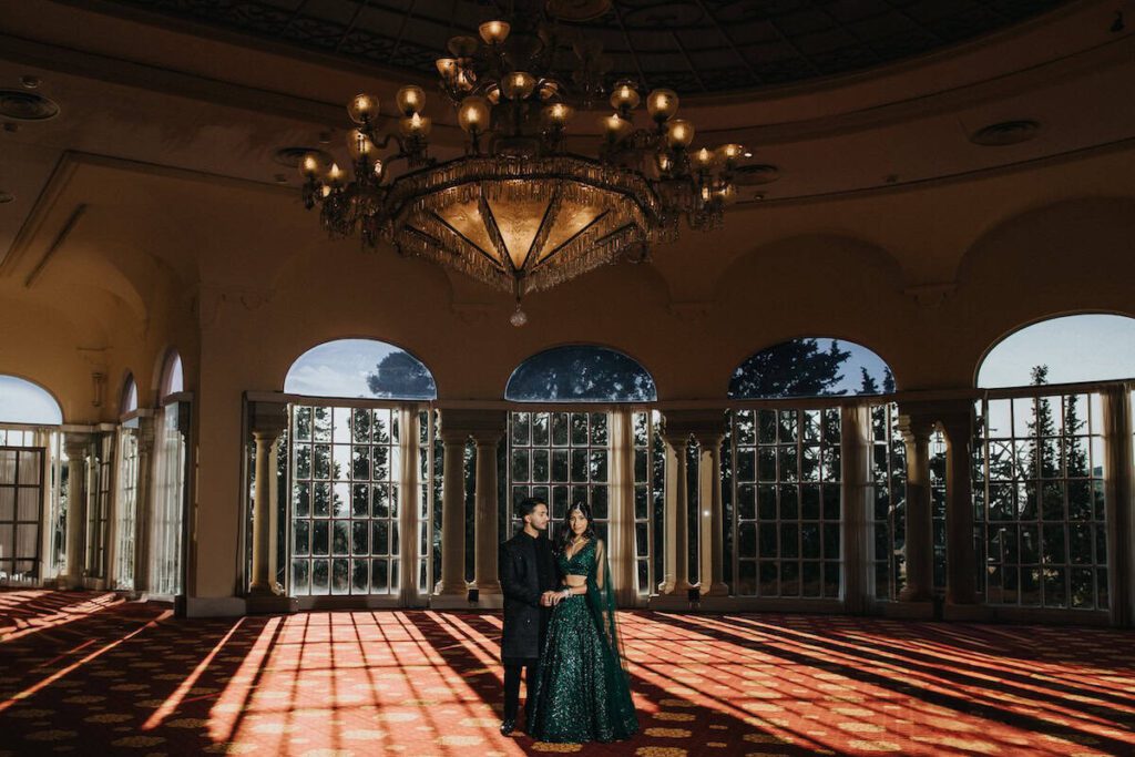 Indian Wedding Castell de Sant Marcal Couples Reception Shoot P.Taufiq 1