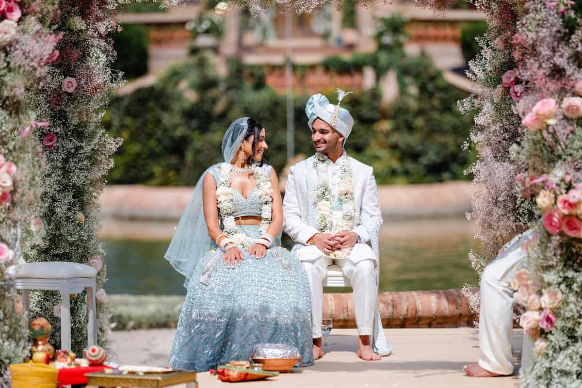 Indian Wedding Castell de Sant Marcal Mandap P.Taufiq 7