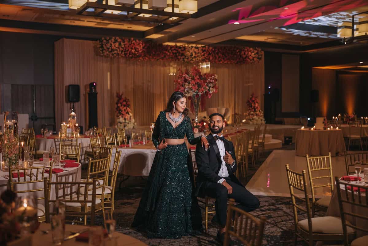 Indian Wedding Chicago Marriott Schaumburg Reception P.Taufiq