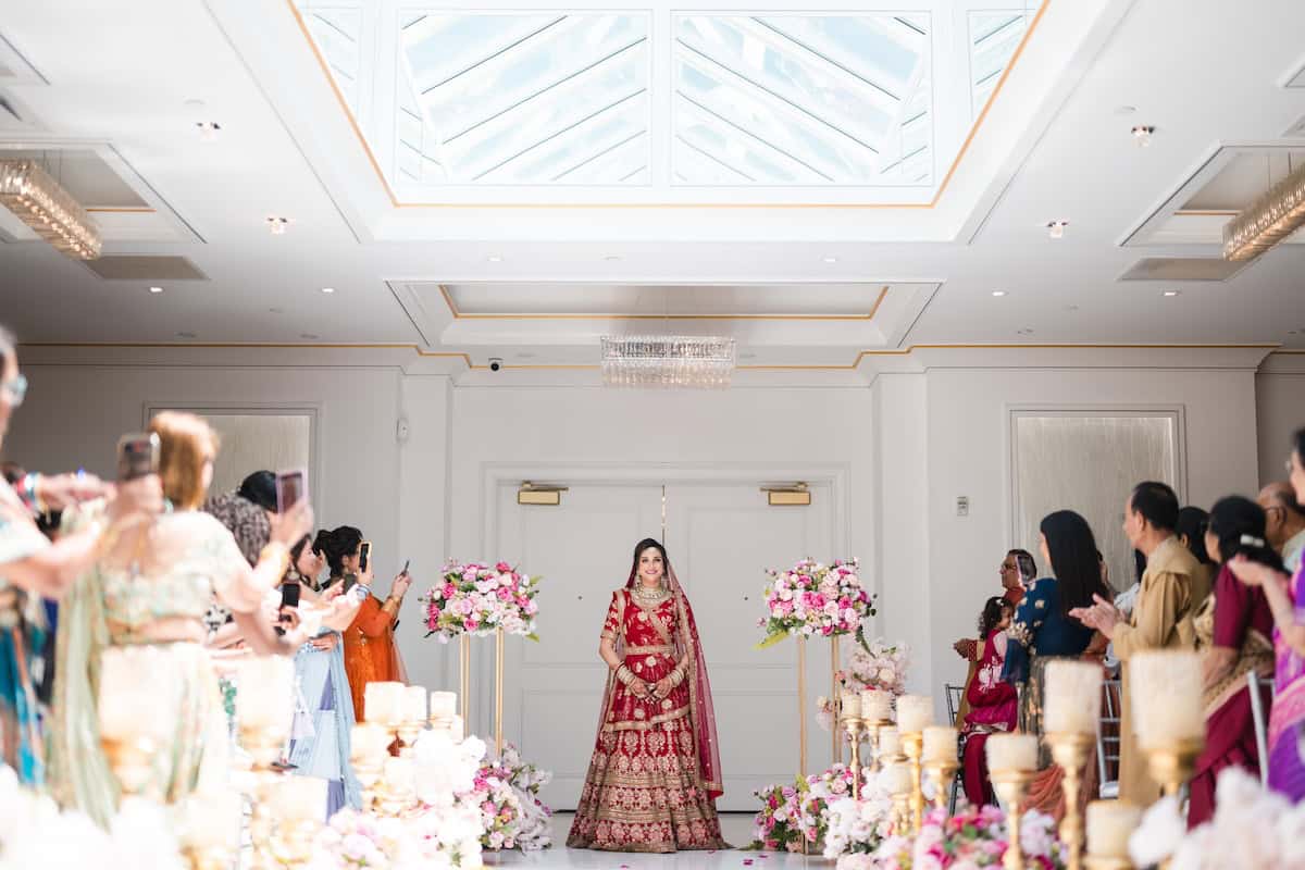 Indian Wedding Crystal Plaza NJ Bridal Entry P.Taufiq 5
