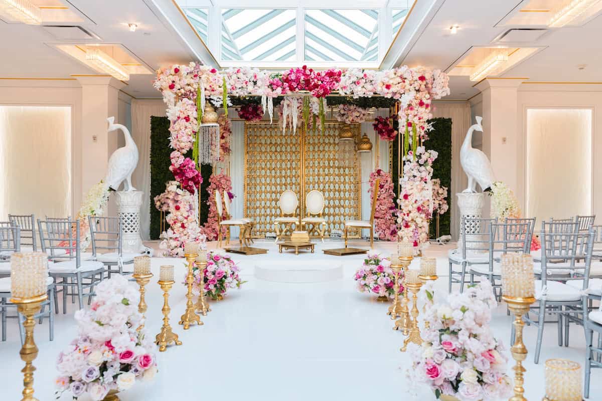 Indian Wedding Crystal Plaza NJ Mandap Decor P.Taufiq 5