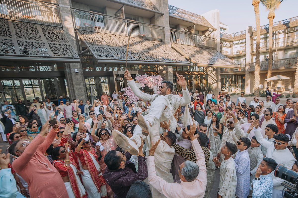 Indian Wedding Grand Hyatt Scottsdale Resort Baraat P.Taufiq