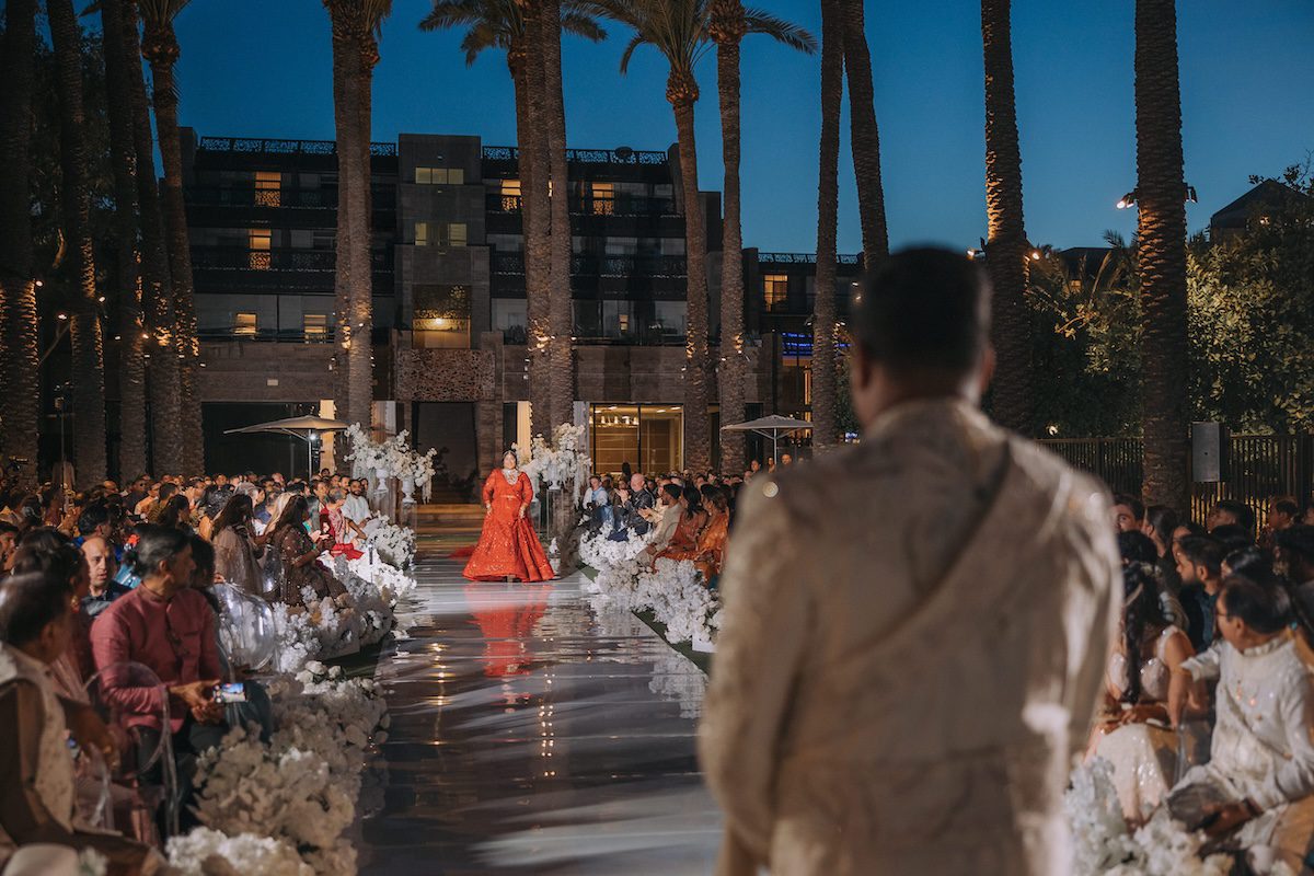Indian Wedding Grand Hyatt Scottsdale Resort Bride Entry P.Taufiq