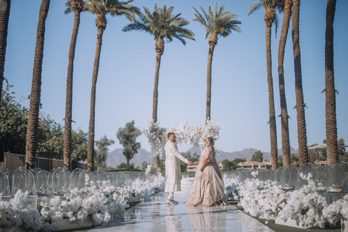 Indian Wedding Grand Hyatt Scottsdale Resort Bride and Groom P.Taufiq