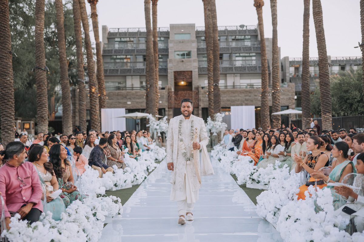 Indian Wedding Grand Hyatt Scottsdale Resort Groom Entry P.Taufiq