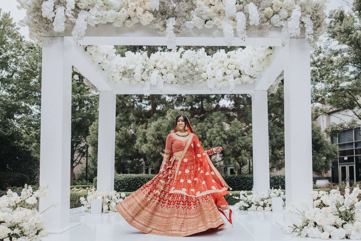 Indian Wedding InterContinental Buckhead Atlanta Bridal Shot P.Taufiq