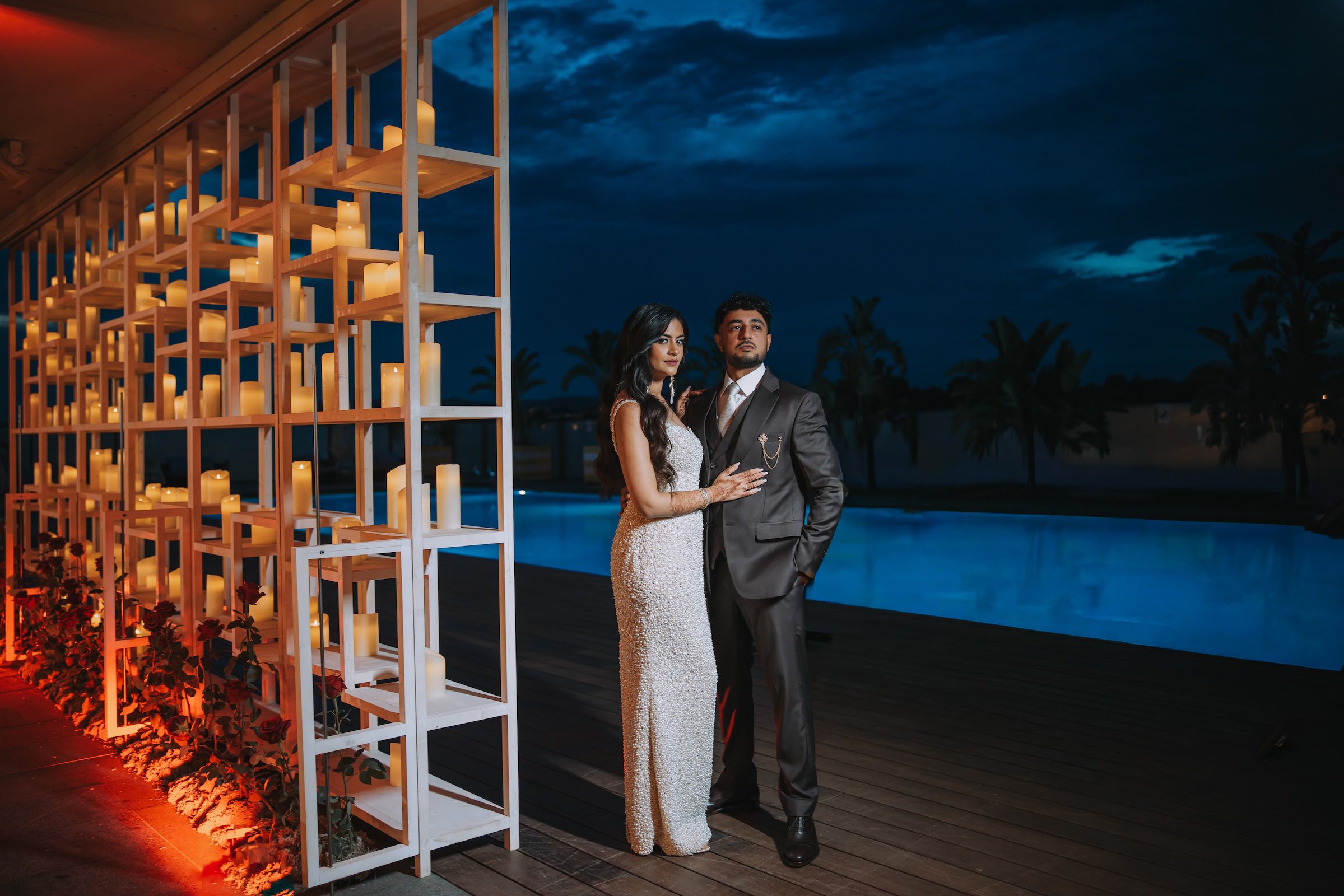 Indian Wedding Le Meridien Ra Beach Hotel Spa editorial shoot P.Taufiq 