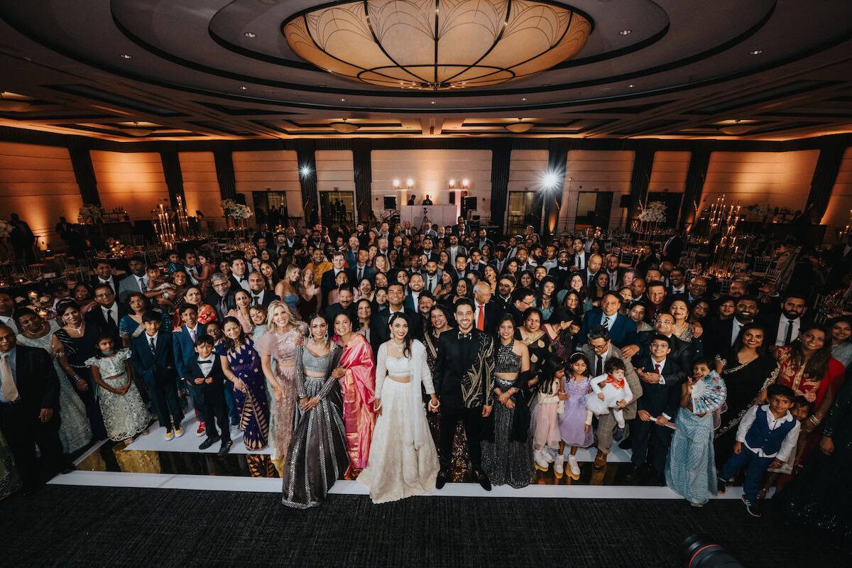 Indian Wedding Loews Philadelphia Hotel Full Family Potrait P.Taufiq 1