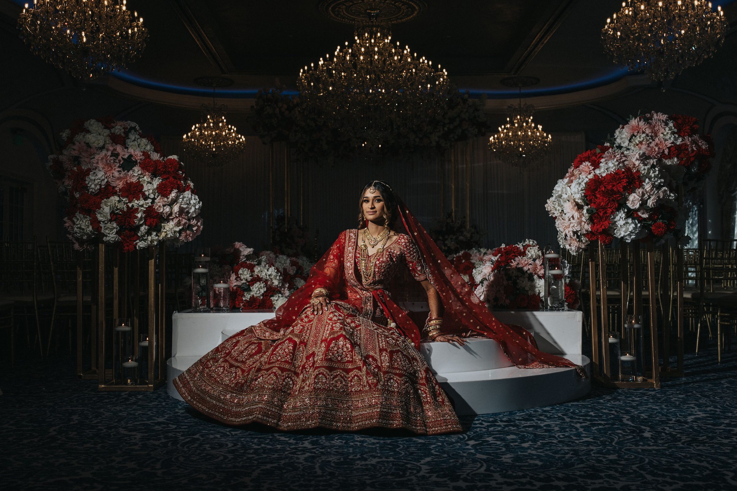 Indian Wedding Meadow Wood NJ Bridal Look P.Taufiq