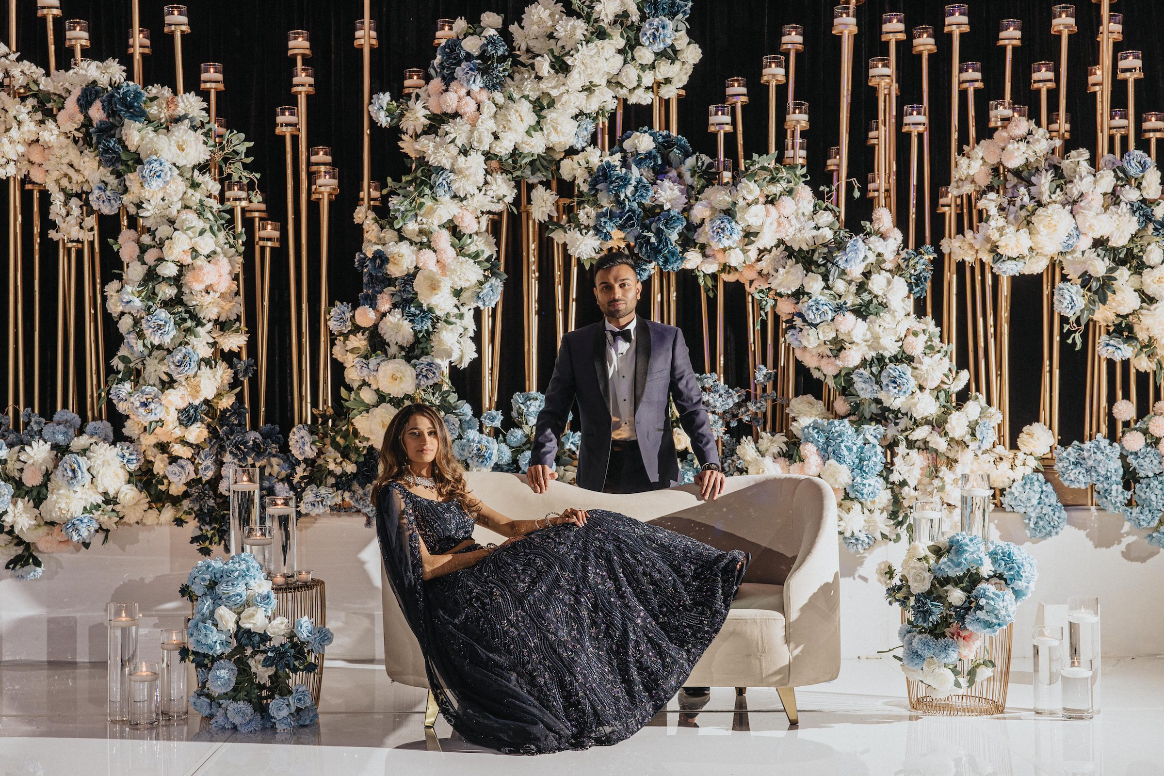 Indian Wedding Meadow Wood NJ Reception Look P.Taufiq