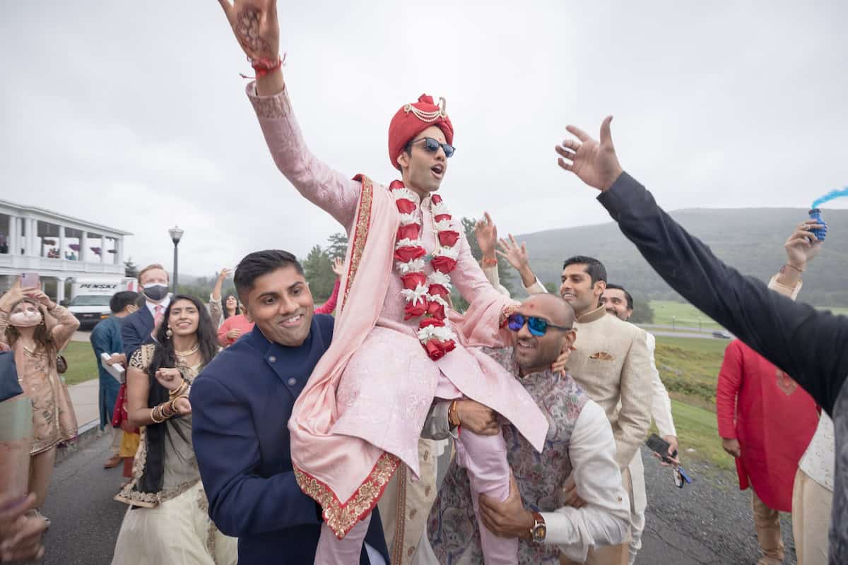 Indian Wedding Omni Mt. Washington Resort Baraat P.taufiq 3