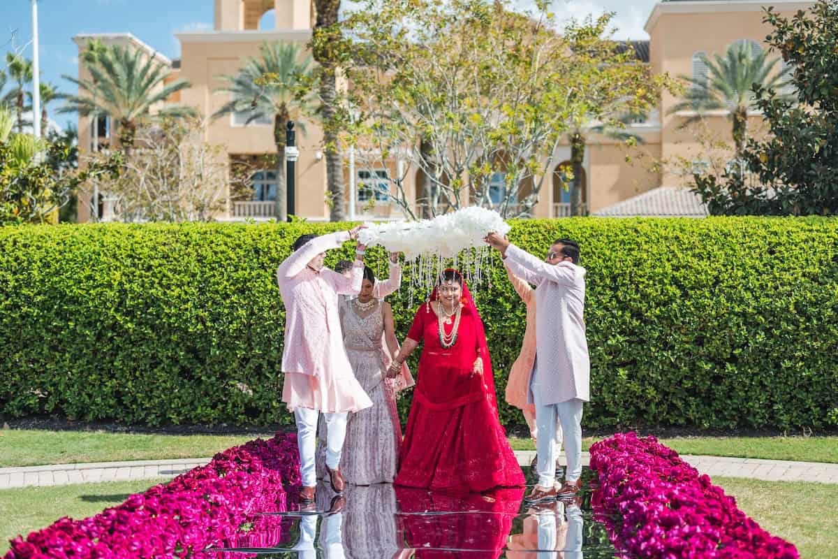 Indian Wedding Ritz Carlton Orlando Bridal Entry Ptaufiq