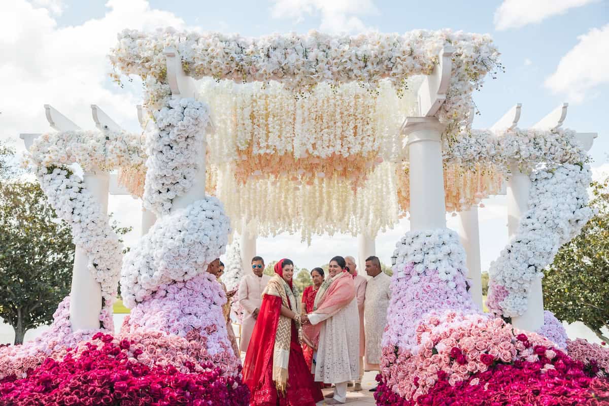 Indian Wedding Ritz Carlton Orlando Mandap Ptaufiq