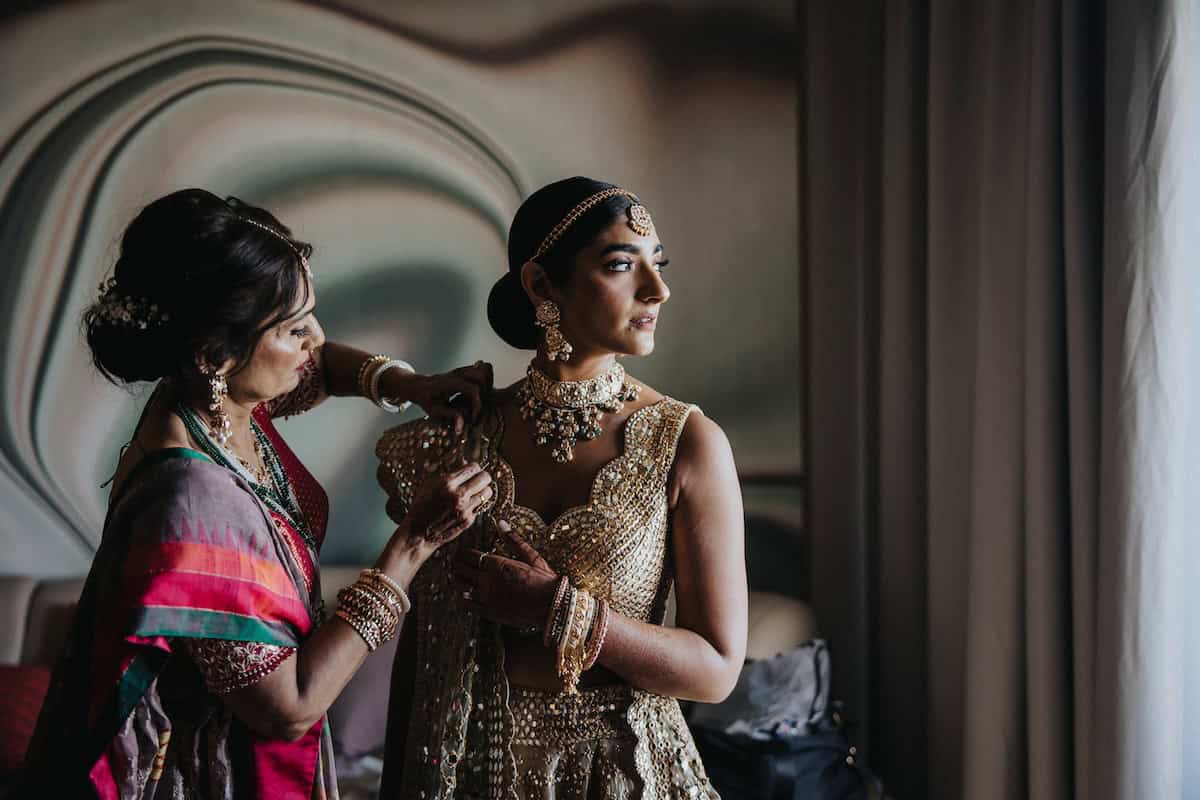 Indian Wedding TRS Coral Hotel Cancun Bride First Look P.Taufiq 2