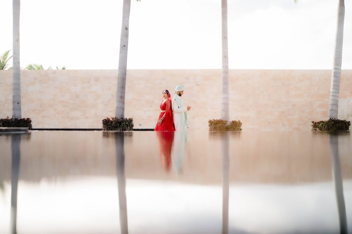 Indian Wedding TRS Coral Hotel Cancun Bride and Groom P.Taufiq 2