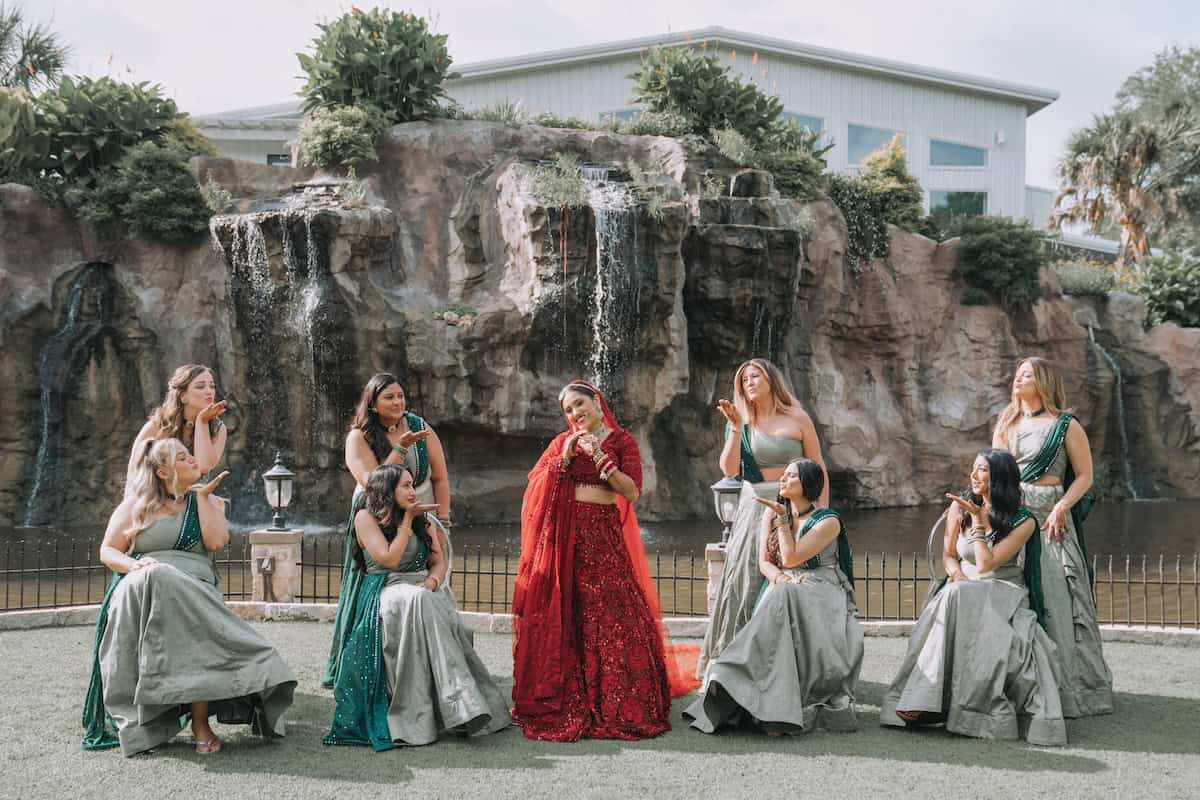 Indian Wedding The Dallas Oasis Texas Bride Shot Ptaufiq