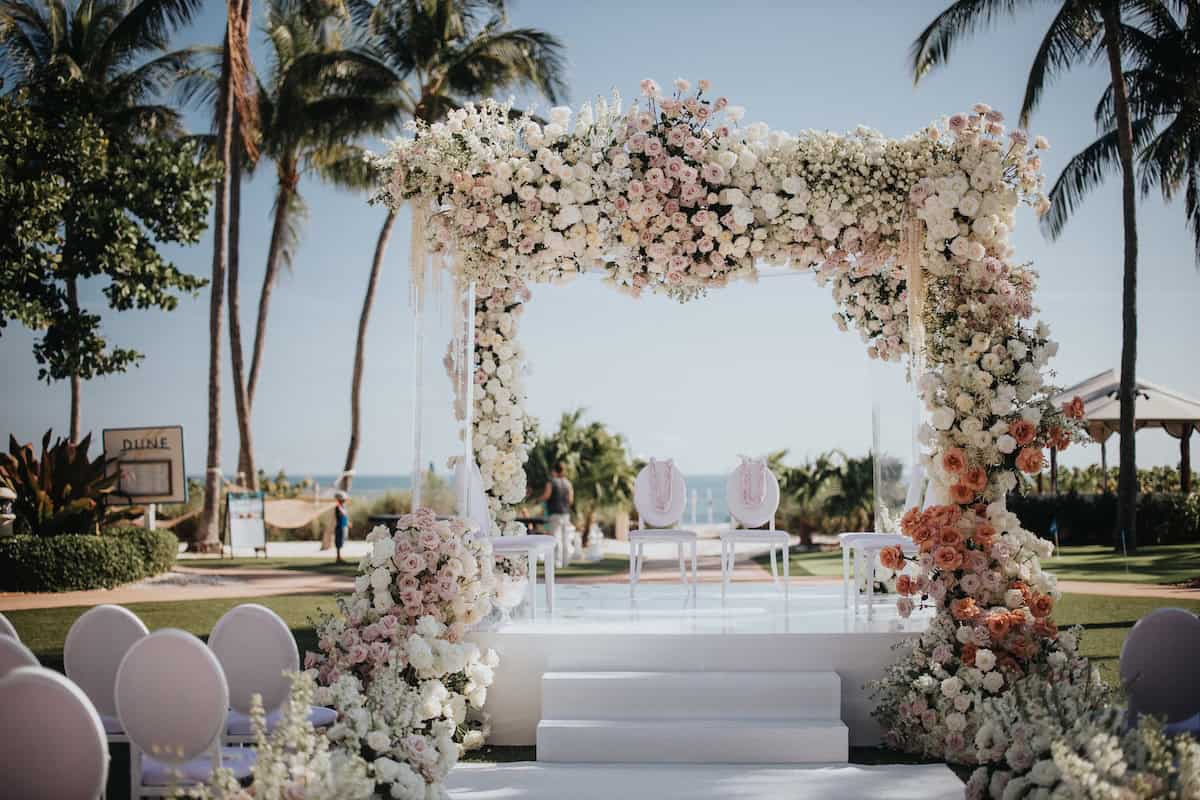 Indian Wedding The Ritz Carlton Key Biscayne Mandap P.Taufiq