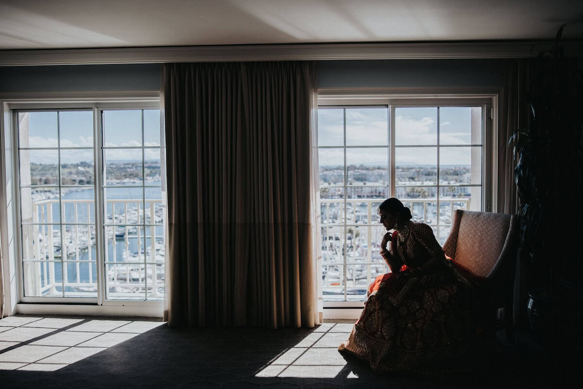 Indian Wedding The Ritz Carlton Marina del Rey Bride Editorial Look P.Taufiq
