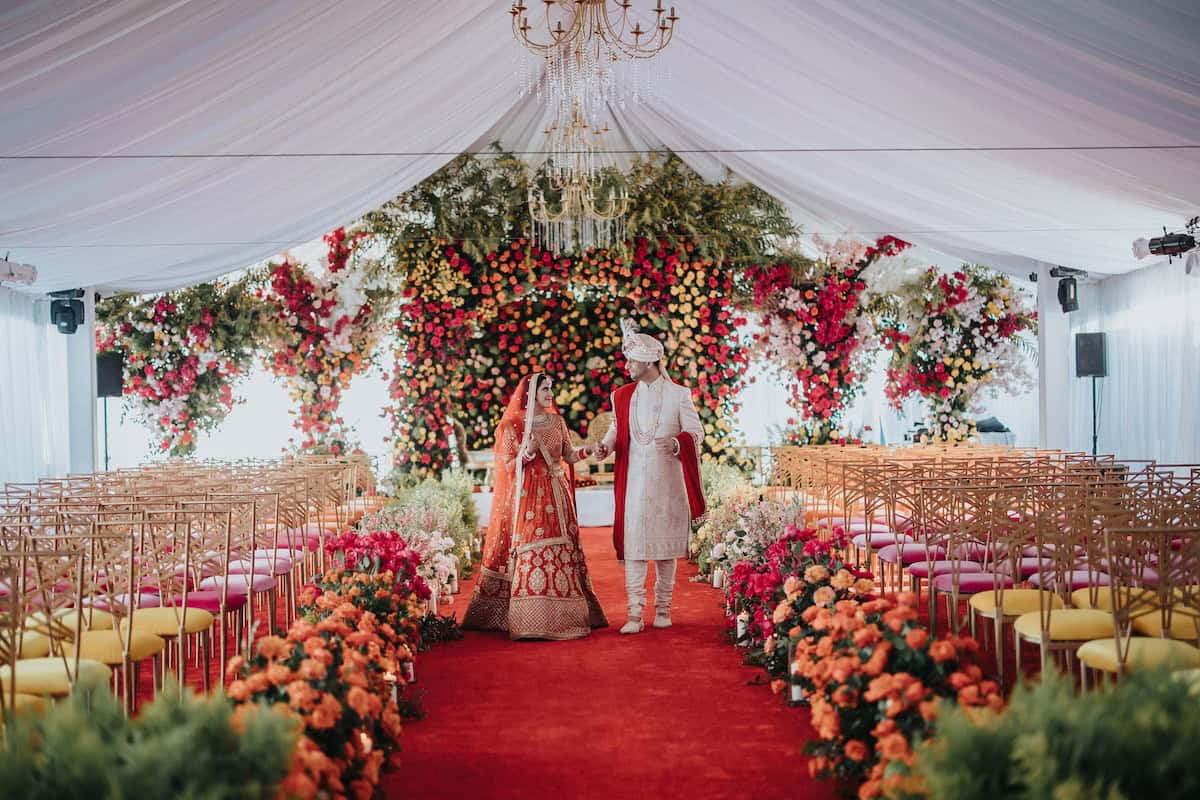 Indian Wedding The Ritz Carlton Marina del Rey Mandap PTaufiq