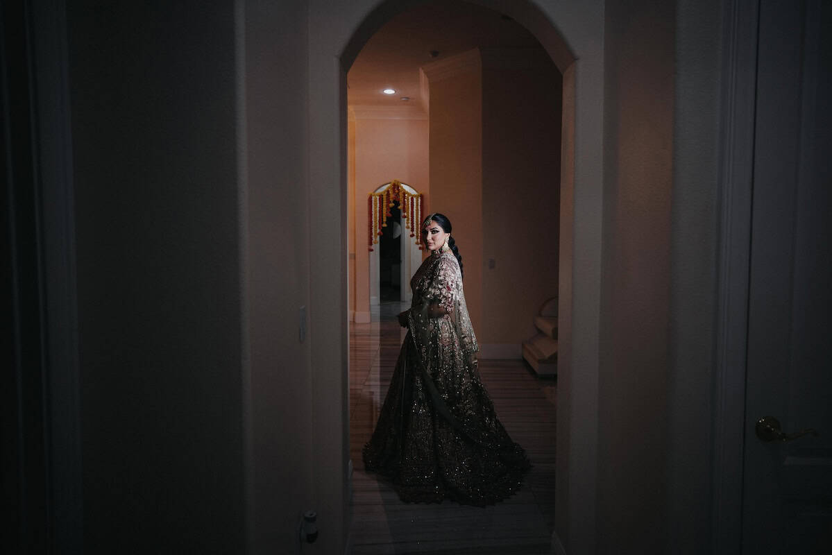 Indian Wedding The Ritz Carlton Orlando Solo Bride Shot P.Taufiq