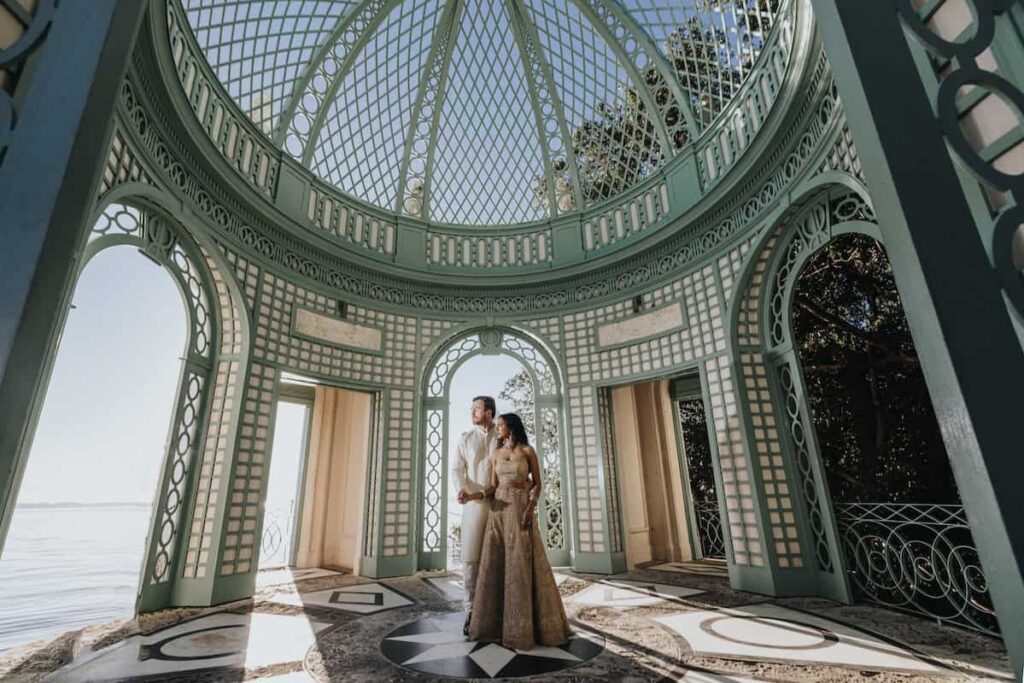 Indian Wedding Vizcaya Museum Gardens Magazine Shoot P.Taufiq