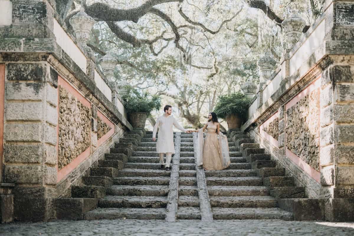Indian Wedding Vizcaya Museum Gardens Pre Wedding Shoot P.Taufiq 3