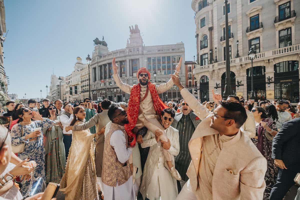 Luxury Indian Wedding Casino de Madrid Baraat P.Tufiq 