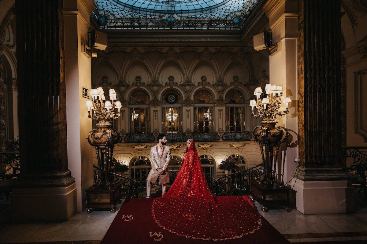 Luxury Indian Wedding Casino de Madrid Editorial Shoot P.Tufiq 