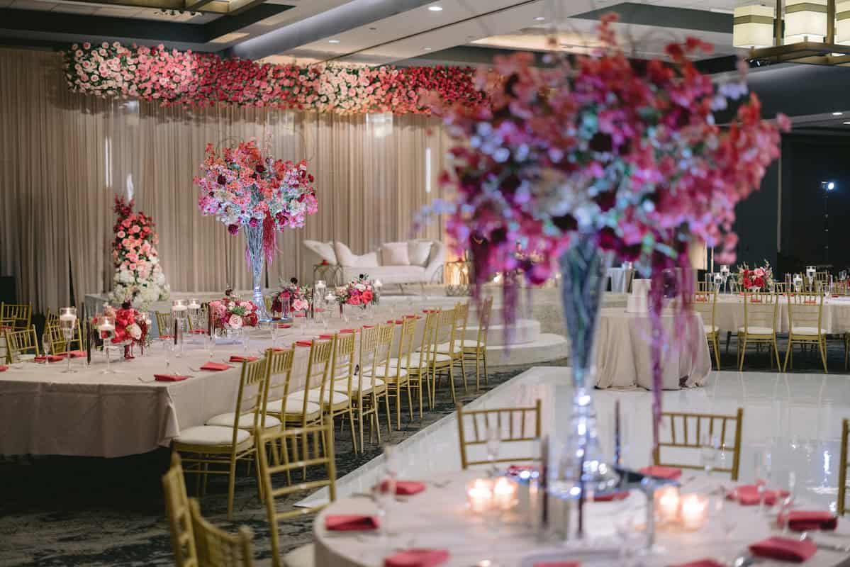 Luxury Indian Wedding Chicago Marriott Schaumburg Reception P.Taufiq