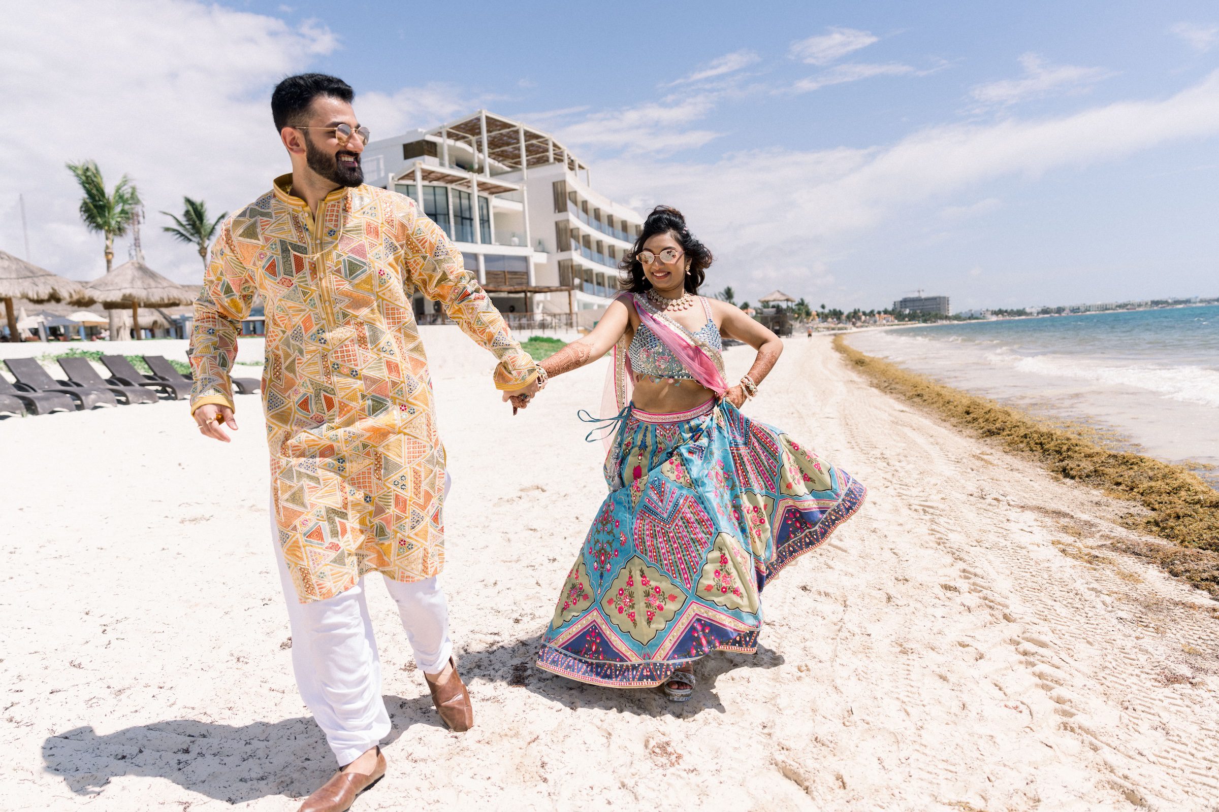 Luxury Indian Wedding Dreams Sapphire Resort Spa Haldi Look P.Taufiq