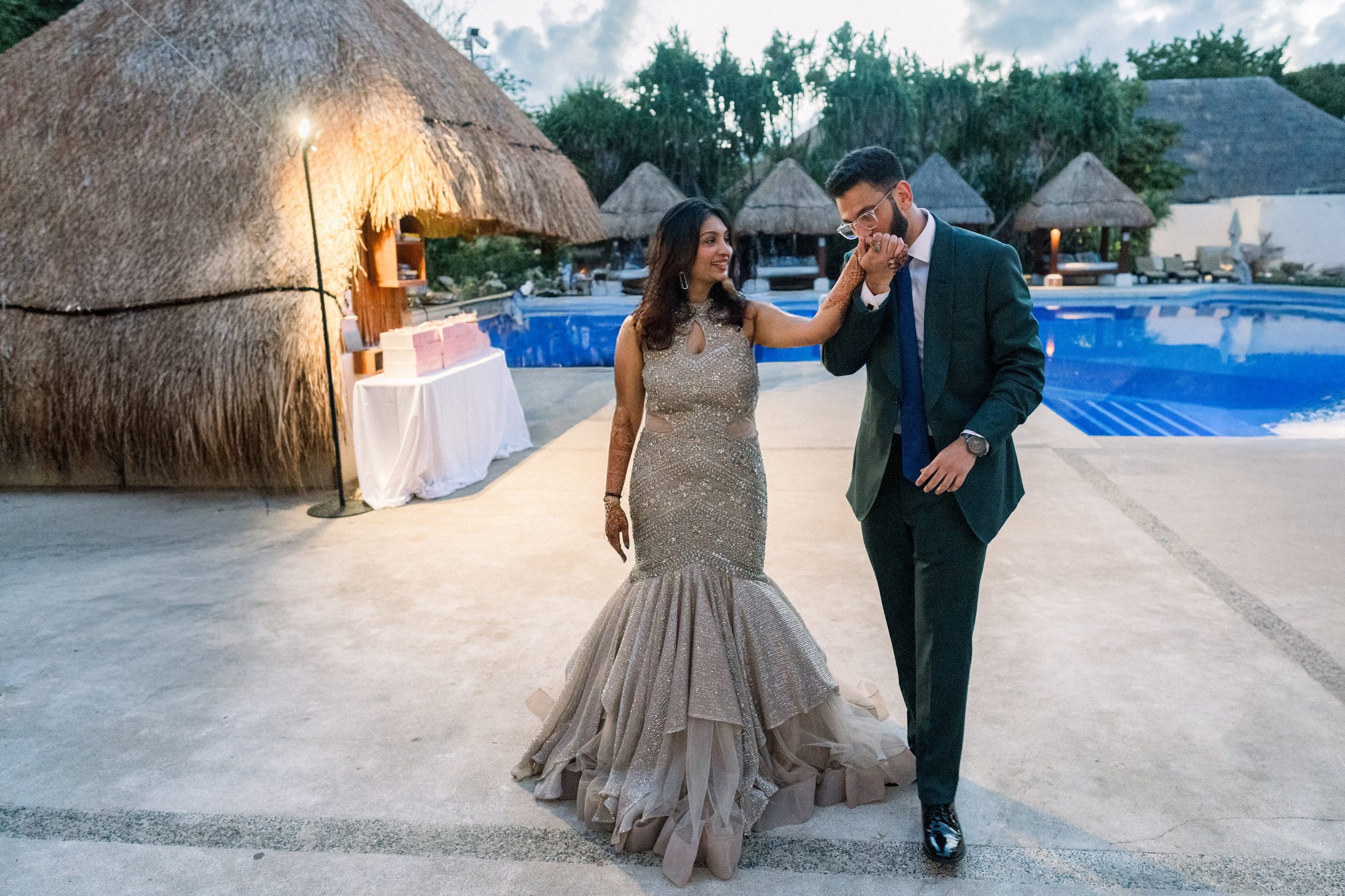 Luxury Indian Wedding Dreams Sapphire Resort Spa Reception Look P.Taufiq