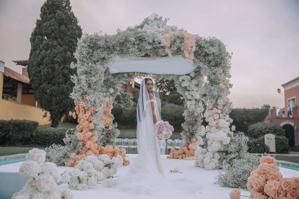 Luxury Indian Wedding Penha Longa Resort Bride Entry P.Taufiq