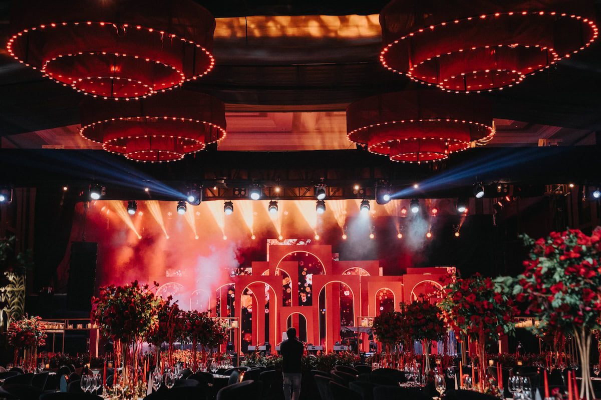 Luxury Indian Wedding The Leela Palace Jaipur Sangeet Stage P.taufiq