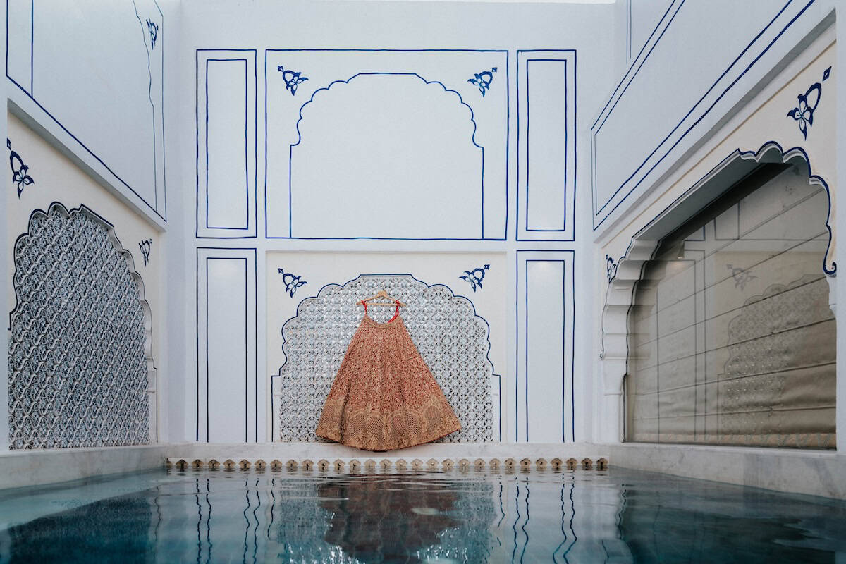 Luxury Indian Wedding The Leela Palace Jaipur Wedding Dress P.taufiq