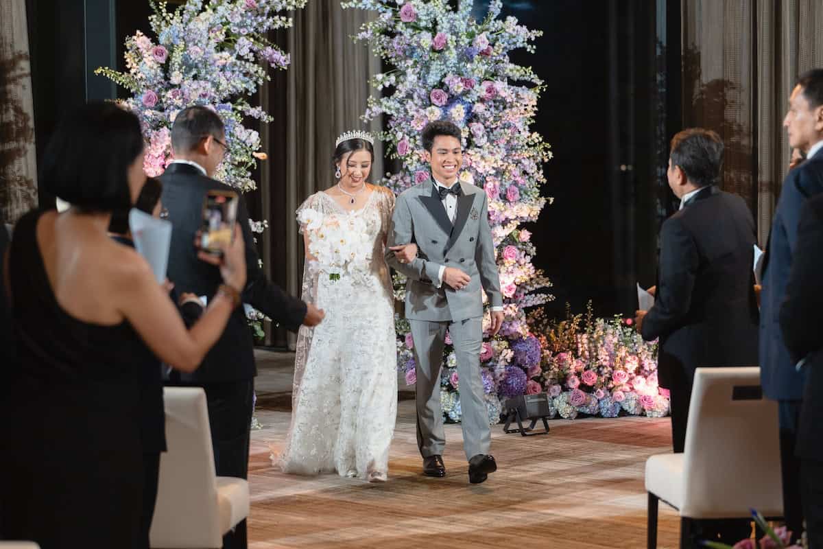 Luxury Wedding The Ritz Carlton New York NoMad Couple entry PTaufiq