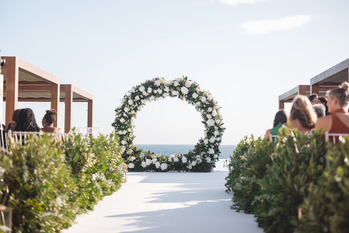 Luxury Wedding Venue Santa Marina a Luxury Collection Resort Mykonos Ceremony Decor P.Taufiq