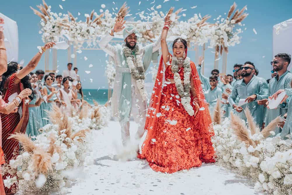 ptaufiq indian wedding costa mujeres mexico destination ceremony
