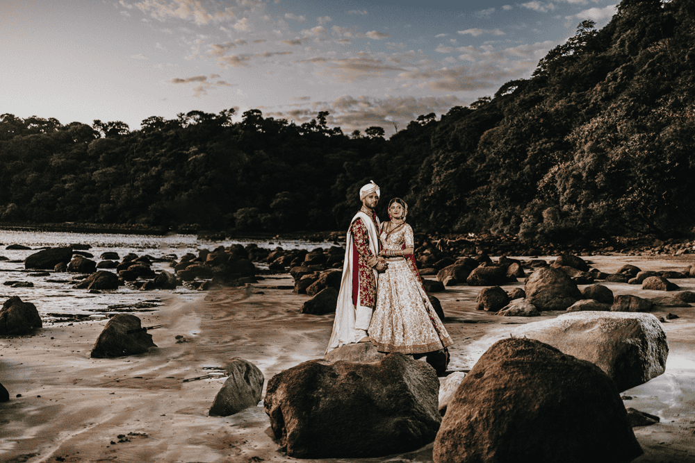 ptaufiq indian wedding dreams la mareas costa rica couple portraits