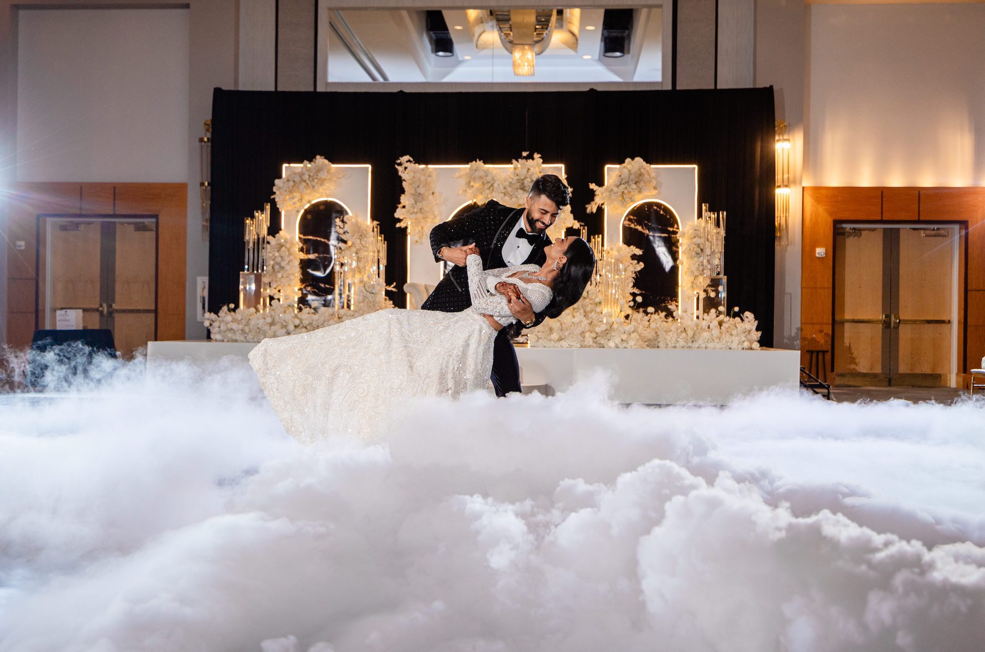 ptaufiq photography aria events elegant reception setup 1