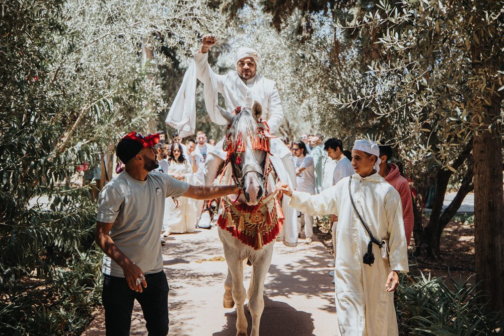 Grand Canal The Oberoi Marrakech Morocco Indian Wedding Ptaufiq Photography Baraat 3