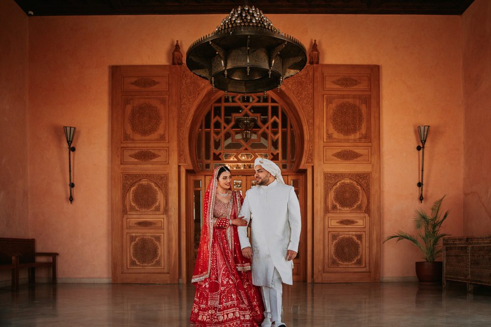 Grand Canal The Oberoi Marrakech Morocco Indian Wedding Ptaufiq Photography First Look 2