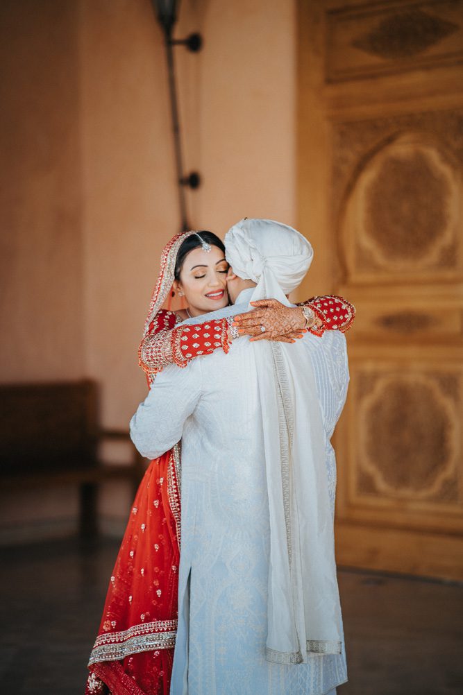 Grand Canal The Oberoi Marrakech Morocco Indian Wedding Ptaufiq Photography First Look 6