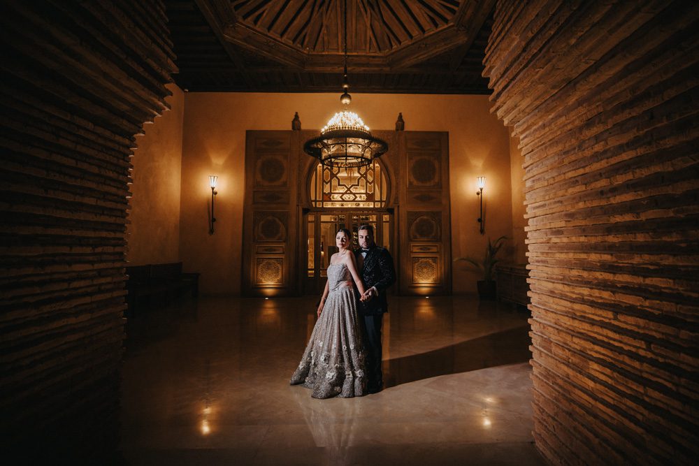 Grand Canal The Oberoi Marrakech Morocco Indian Wedding Ptaufiq Photography Reception 3