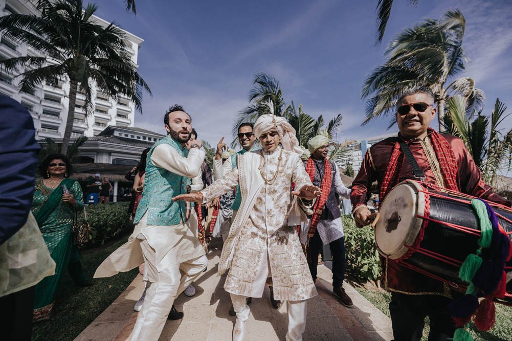 Indian Wedding Baraat JW Marriott Resort Cancun 2